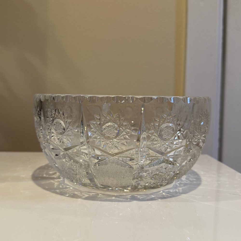 Crystal Decorative Serving Bowl